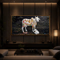Decorative Kamdhenu Modern Luxury Backlight Horizontal Wall Art