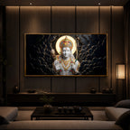 Lord Ram Modern Luxury Backlight Horizontal Wall Art