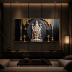 Lord Tirupati Balaji Modern Luxury Backlight Horizontal Wall Art