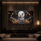 Generic Radha Krishna Romantic Modern Luxury Backlight Horizontal Wall Art