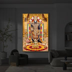 Tirupati Balaji Modern Luxury Backlight Vertical Wall Art