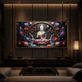 Colorful Buddha Modern Luxury Backlight Horizontal Wall Art