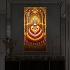 Khatu Shyam Baba Modern Luxury Backlight Vertical Wall Art