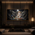 Spiritual Ganesha Modern Luxury Backlight Horizontal Wall Art