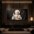 Heart Of Jesus Modern Luxury Backlight Horizontal Wall Art