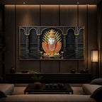 Goddess Renuka Modern Luxury Backlight Horizontal Wall Art