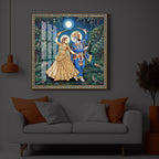 Radha Krishna Definition Of Love Modern Luxury Backlight Square Wall Art