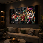 Chhatrapati Shivaji Maharaj Raj Darbar Modern Luxury Backlight Horizontal Wall Art