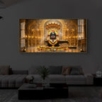 Bholenath Ji Modern Luxury Backlight Horizontal Wall Art
