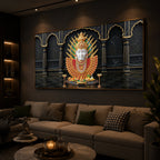 Goddess Renuka Modern Luxury Backlight Horizontal Wall Art