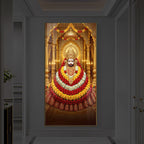 Khatu Shyam Baba Modern Luxury Backlight Vertical Wall Art