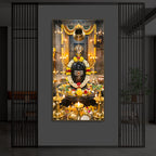 Somnath Jyotirlinga Modern Luxury Backlight Vertical Wall Art