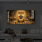Mahadeva Shivling Modern Luxury Backlight Horizontal Wall Art