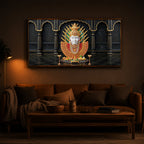 Goddess Renuka Modern Luxury Backlight Horizontal Wall Art