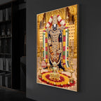 Tirupati Balaji Modern Luxury Backlight Vertical Wall Art