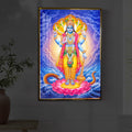 Sri Maha Vishnu Modern Luxury Backlight Vertical Wall Art