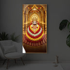 Khatu Shyam Baba Modern Luxury Backlight Vertical Wall Art