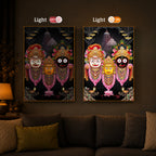 Lord Jagannath Modern Luxury Backlight Vertical Wall Art