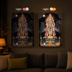 Lord Kartikeya Modern Luxury Backlight Vertical Wall Art