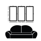 Divine Gautama Buddha Face Premium Frame Wall Paintings Set of 3