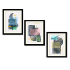 Modern Art Shapes Wall Frame Set of Three
