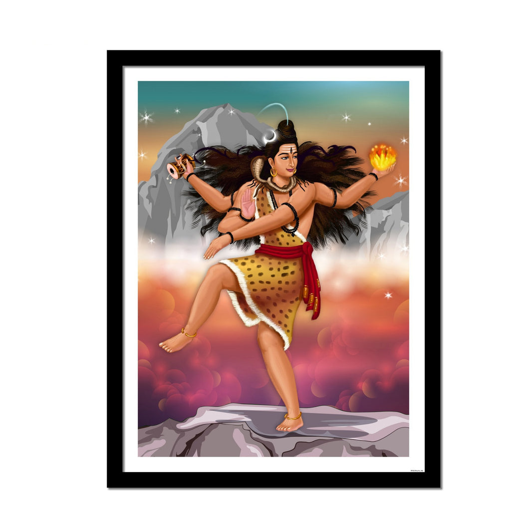 God Nataraja Framed Wall Painting