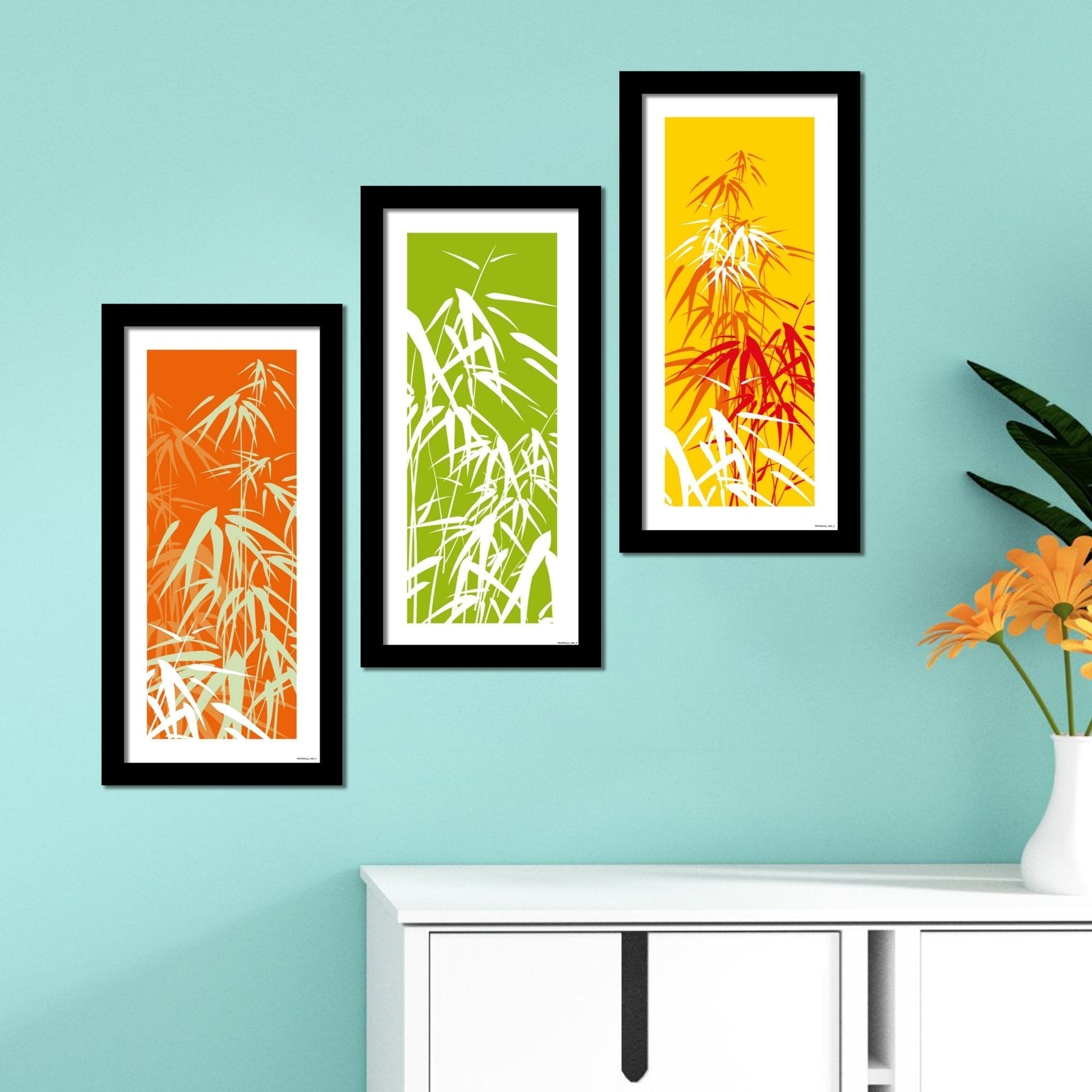  Wall Paintings Set of 3 