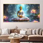 Premium Lord Buddha Wall Painting for Classy Interior Decoration