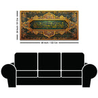Green Gold Arabic Canvas Islamic Wall Canvas Painting