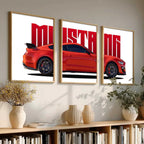 Big Ford Mustang  Car Wall Art Paintings for Living Room Bedroom