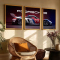Big Porche Car Wall Art Paintings for Living Room Bedroom