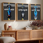 Big Formula 1 Cars Wall Art Paintings for Living Room Bedroom