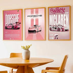 Big Porsche 911 GT3, Porsche 992 GT3, McLaren Senna Cars Wall Art Paintings for Living Room Bedroom
