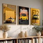 Big Ferrari F12, Supra, McLaren F1 LM Cars  Wall Art Paintings for Living Room Bedroom