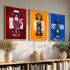 Big Formula 1 Cars Wall Art Paintings for Living Room Bedroom