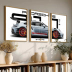 Big Porsche Cars Wall Art Paintings for Living Room Bedroom