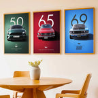 Big Ford Mustang Cars Wall Art Paintings for Living Room Bedroom