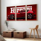 Big Ferrari Car Wall Art Paintings for Living Room Bedroom
