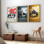 Big Formula 1 Cars Wall Art Paintings for Living Room Bedroom