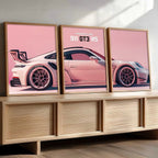Big Porsche Cars Wall Art Paintings for Living Room Bedroom