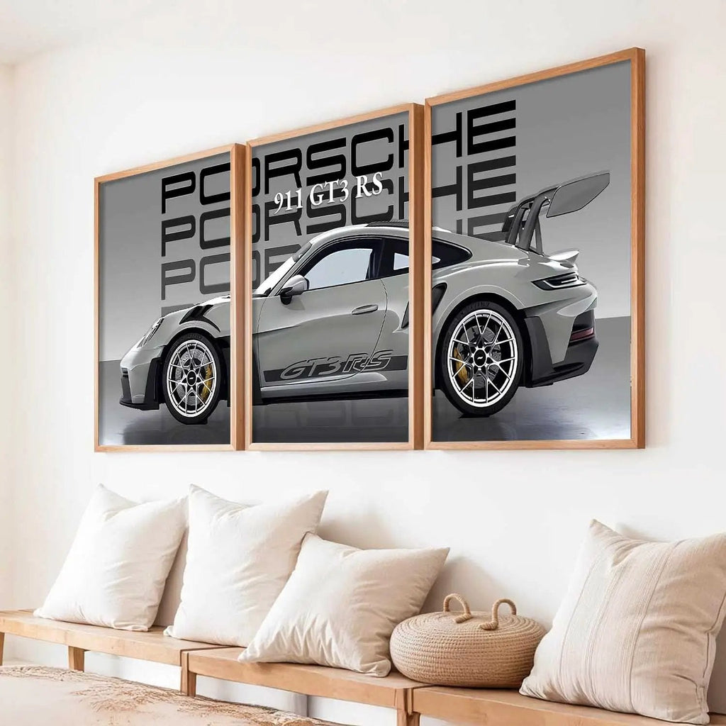 Big Porsche Cars Wall Art Paintings for Living Room Bedroom