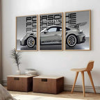 Big Porsche Cars Wall Art Paintings for Living Room Bedroom