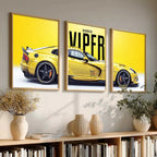 Big Dodge Viper Cars Wall Art Paintings for Living Room Bedroom