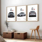 Big BMW M4 Cars Wall Art Paintings for Living Room Bedroom
