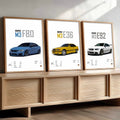 Big BMW M3 Cars Wall Art Paintings for Living Room Bedroom