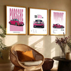 Big Porsche 911  Car  Wall Art Paintings for Living Room Bedroom