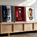 Big McLaren Ferrai Mercedes F1 Cars Wall Art Paintings for Living Room Bedroom