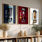 Big McLaren Ferrai Mercedes F1 Cars Wall Art Paintings for Living Room Bedroom