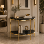 Premium Gold Stainless Steel Overlapping Cube Entryway Table (Copy)