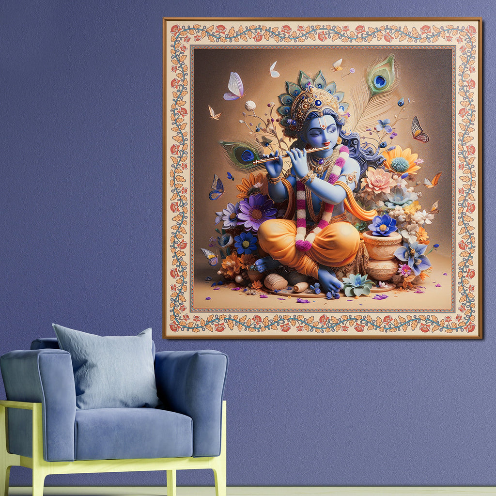 Shri Banke Bihari  The Lord Krishna Painting For Home